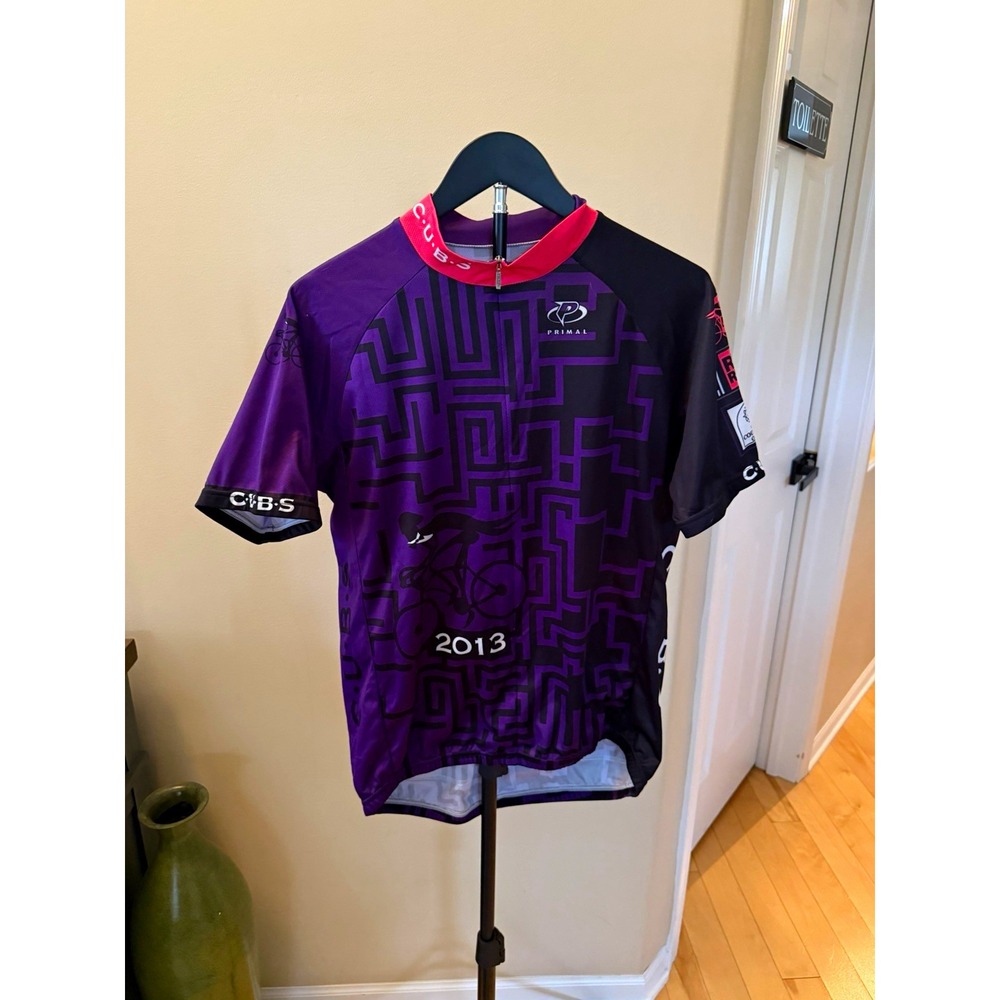 Primal CUBS Chicago Urban Bicycling Society 2013 Cycling Jersey Men L RAGBRAI